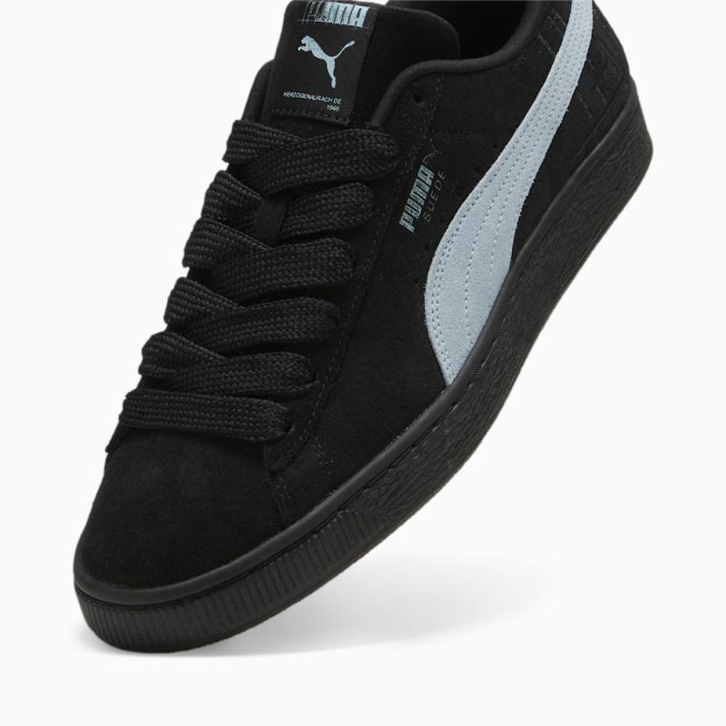 Puma | Men's Suede Brand Love II Sneakers - Black-Turquoise Surf