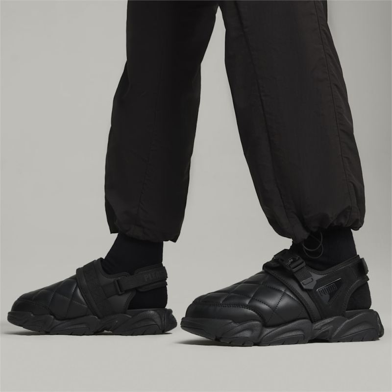 Puma | Men's x PLEASURES TS-01 Quilt Sandals - Black