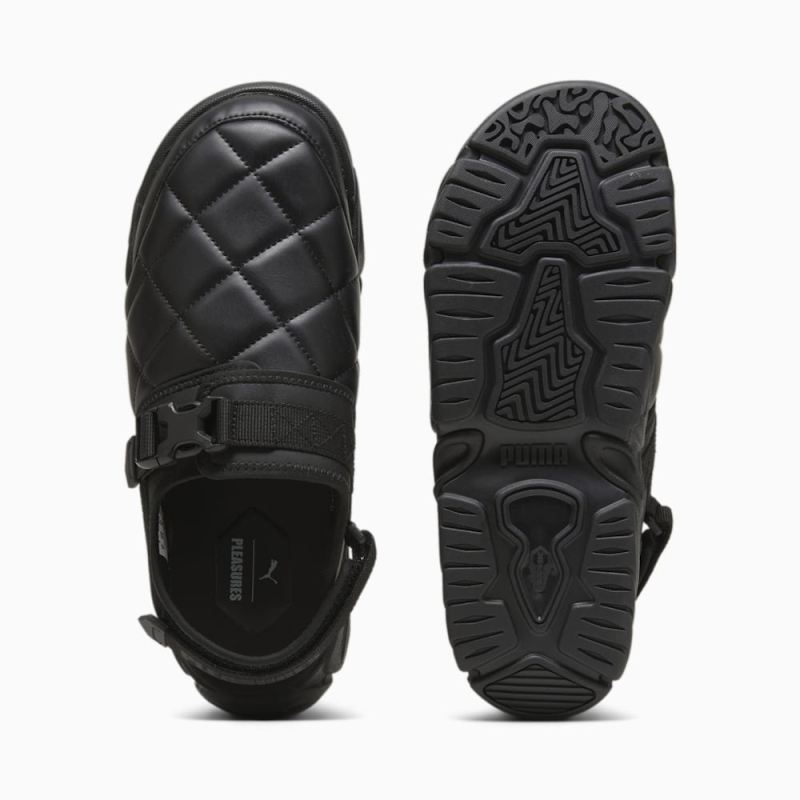 Puma | Men's x PLEASURES TS-01 Quilt Sandals - Black