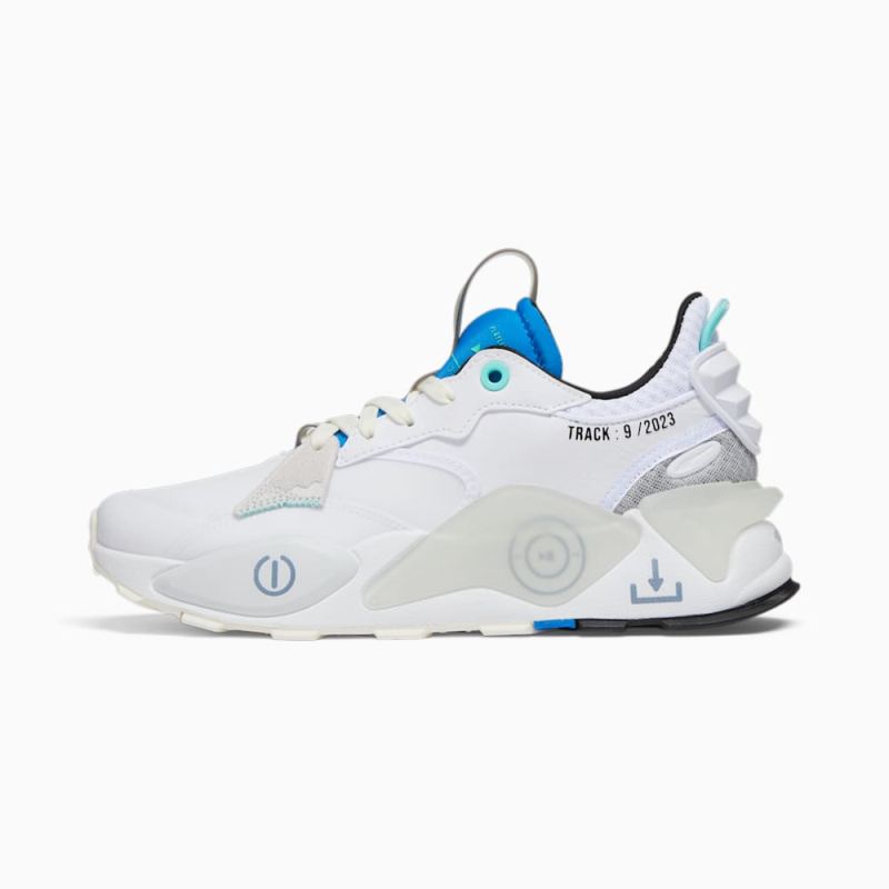 Puma | Men's RS-XL Playlist Sneakers - White-Ultra Blue-Feather Gray