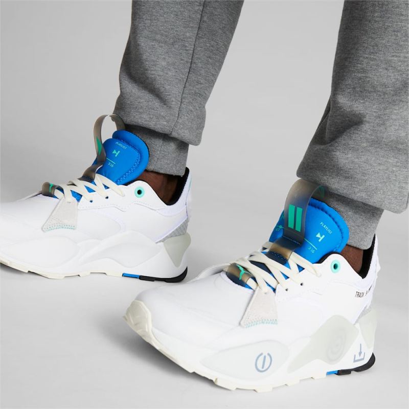 Puma | Men's RS-XL Playlist Sneakers - White-Ultra Blue-Feather Gray