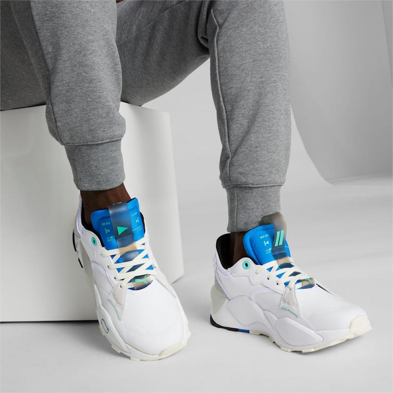 Puma | Men's RS-XL Playlist Sneakers - White-Ultra Blue-Feather Gray