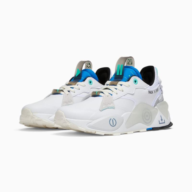 Puma | Men's RS-XL Playlist Sneakers - White-Ultra Blue-Feather Gray