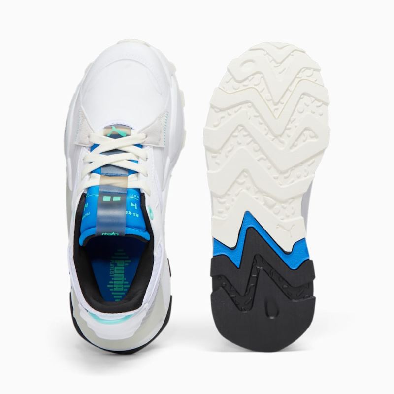 Puma | Men's RS-XL Playlist Sneakers - White-Ultra Blue-Feather Gray