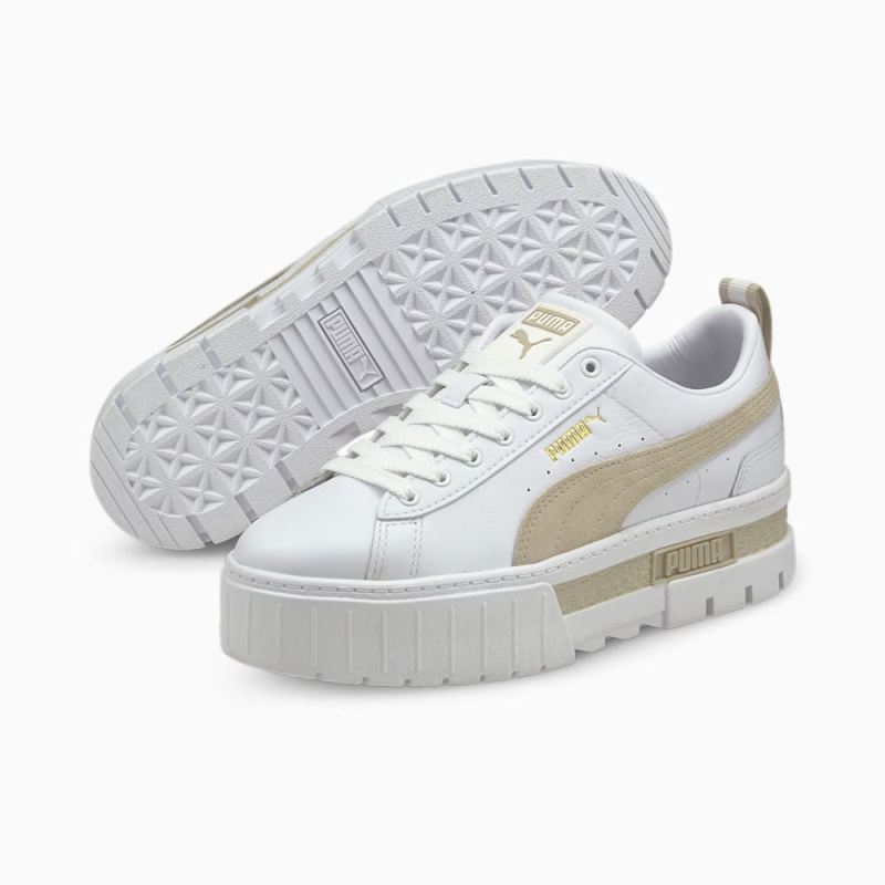 Puma | Women's Mayze Sneakers - White-Peyote