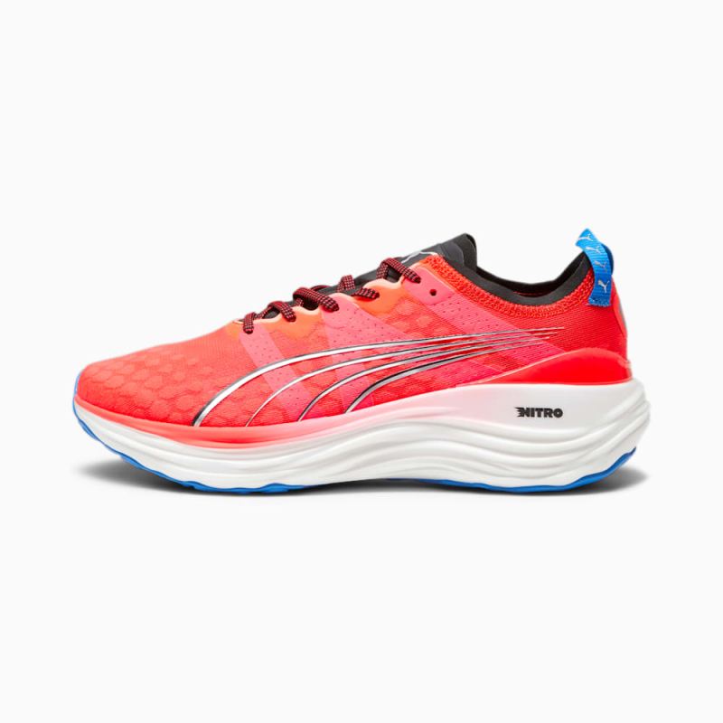 Puma | Men's ForeverRUN NITRO Running Shoes - Fire Orchid-Black-Ultra Blue