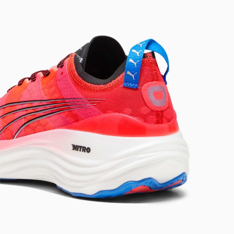 Puma | Men's ForeverRUN NITRO Running Shoes - Fire Orchid-Black-Ultra Blue