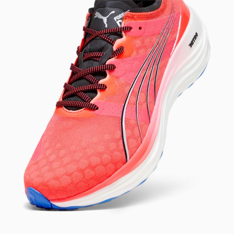 Puma | Men's ForeverRUN NITRO Running Shoes - Fire Orchid-Black-Ultra Blue