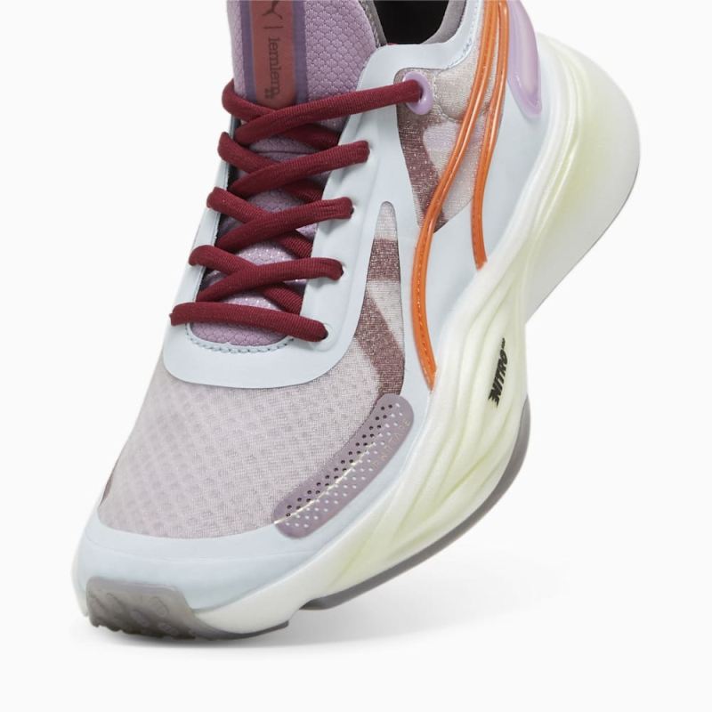 Puma | Women's x lemlem PWR NITRO SQD Training Shoes - Icy Blue-Frozen Grape-Cayenne Pepper