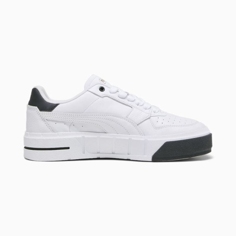 Puma | Women's Cali Court Leather Sneakers - White-Black