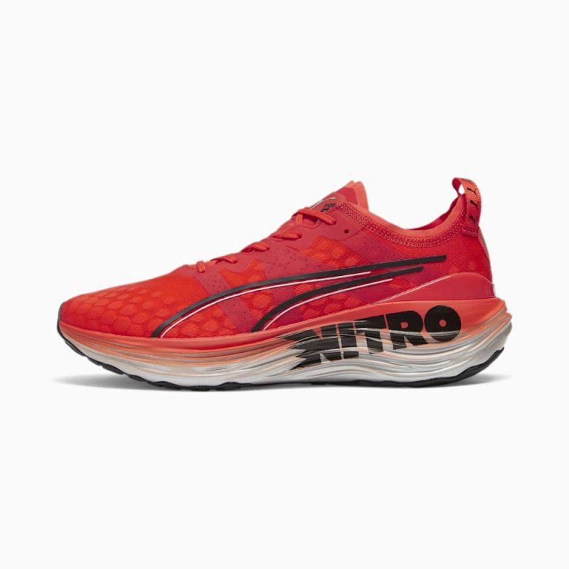 Puma | Men's ForeverRun NITRO Running Shoes - Cherry Tomato-Black - Click Image to Close