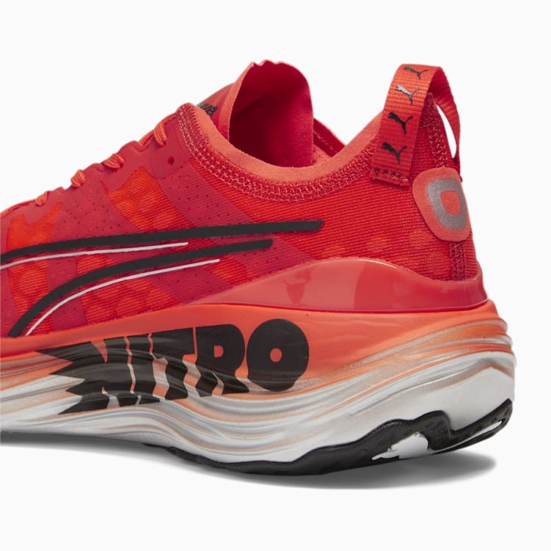 Puma | Men's ForeverRun NITRO Running Shoes - Cherry Tomato-Black