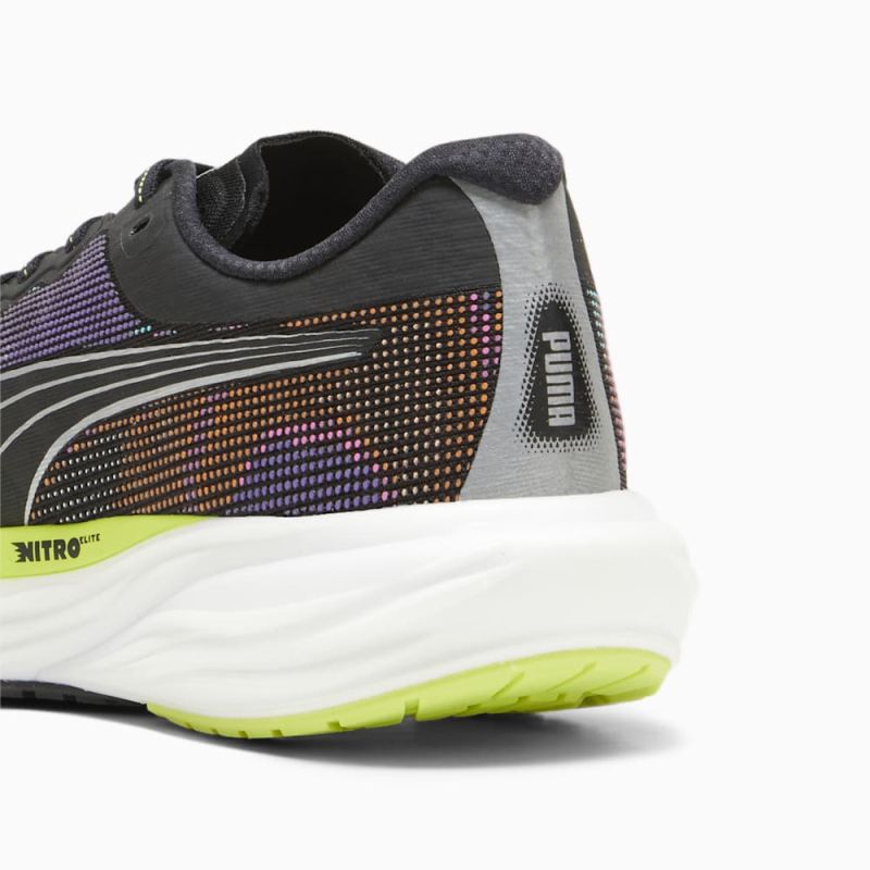 Puma | Men's Deviate NITRO 2 Running Shoes - Black-Lime Pow-White