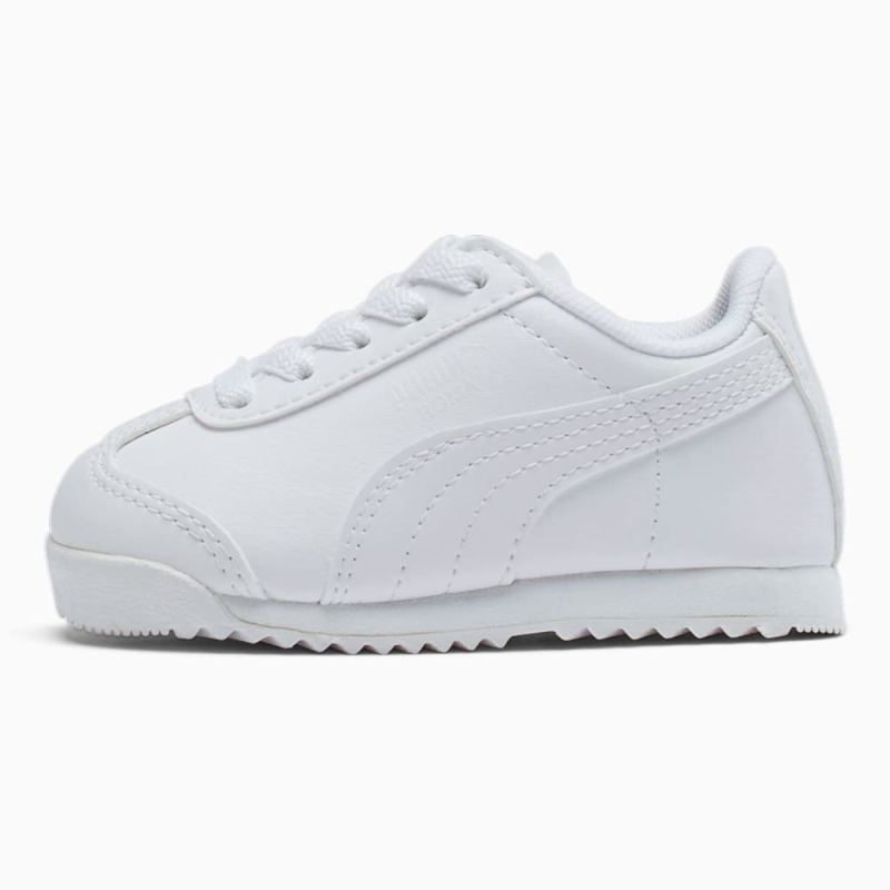 Puma | Girls Roma Basic Toddler Shoes - white-light gray