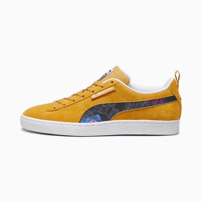 Puma | Men's BWW M Motorsport Suede Sneakers - Amber-Black-White