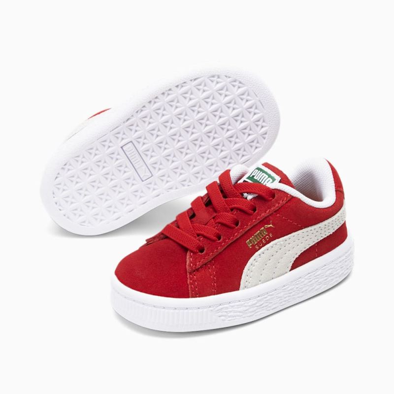 Puma | Girls Suede Classic XXI Toddler Shoes - High Risk Red-White