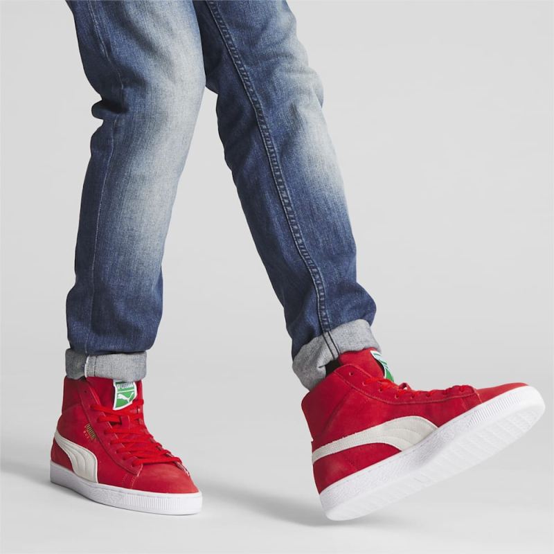 Puma | Men's Suede Mid XXI Sneakers - High Risk Red-White