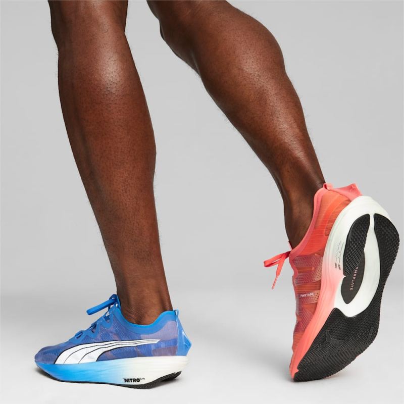 Puma | Men's Fast-FWD NITRO Elite Running Shoes - Fire Orchid-Ultra Blue-White