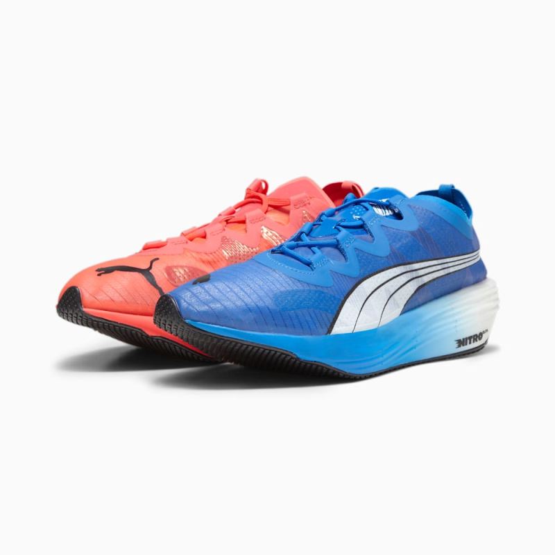 Puma | Men's Fast-FWD NITRO Elite Running Shoes - Fire Orchid-Ultra Blue-White