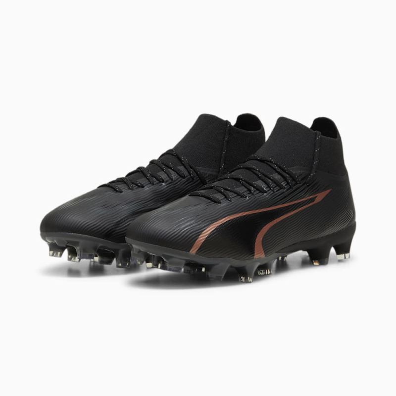 Puma | Men's ULTRA PRO FG/AG Soccer Cleats - Black-Copper Rose