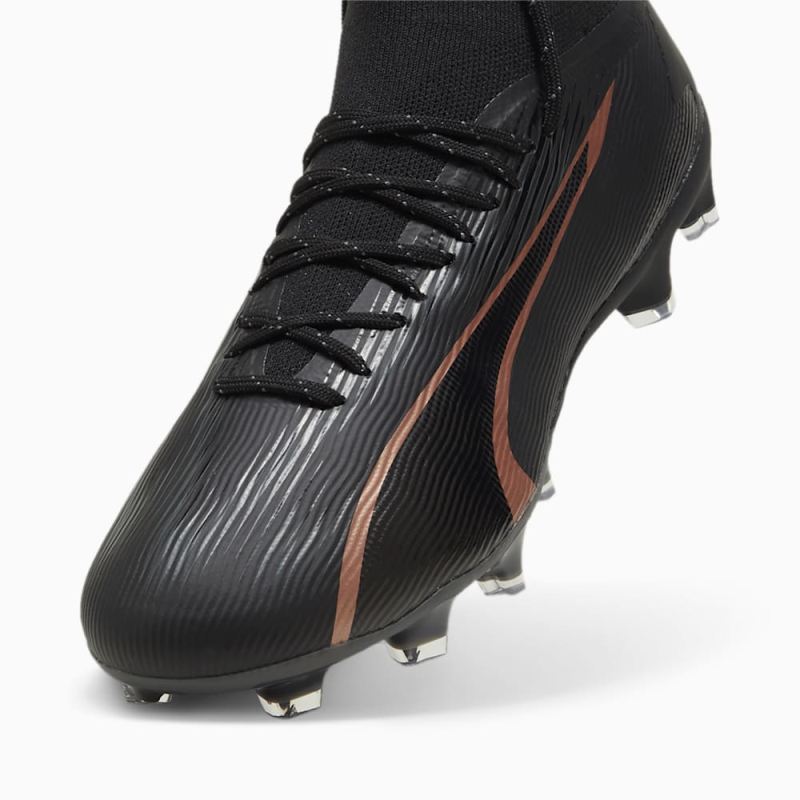 Puma | Men's ULTRA PRO FG/AG Soccer Cleats - Black-Copper Rose