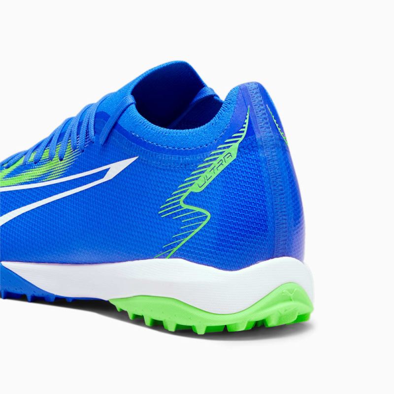 Puma | Men's ULTRA MATCH TT Soccer Cleats - Ultra Blue-White-Pro Green