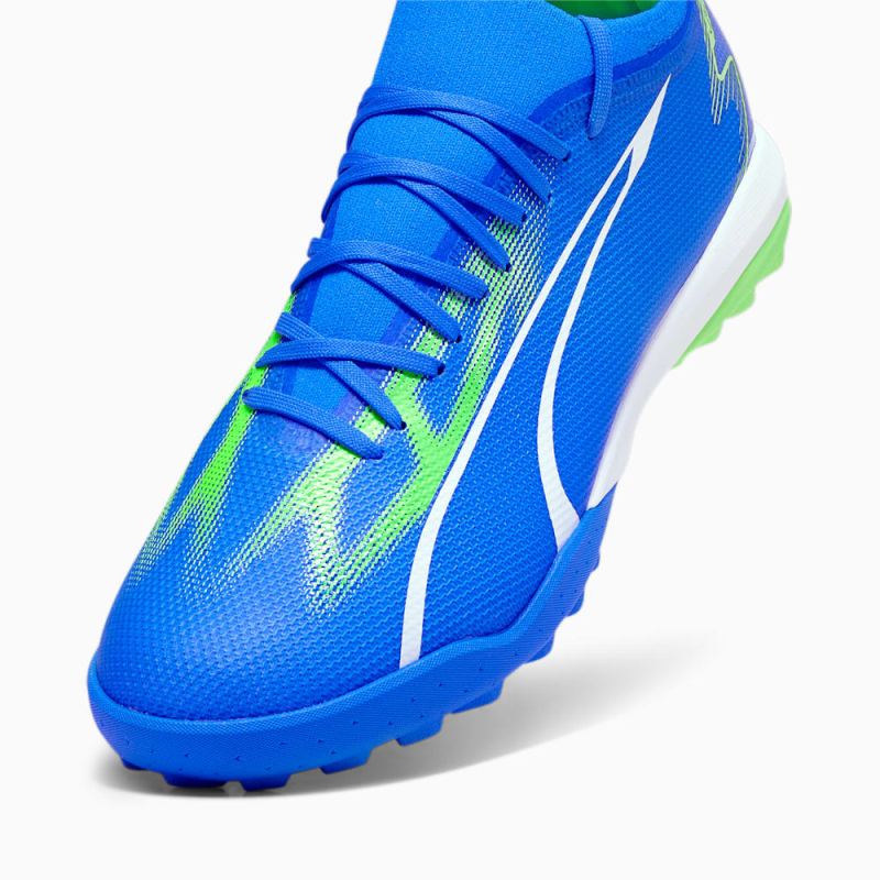 Puma | Men's ULTRA MATCH TT Soccer Cleats - Ultra Blue-White-Pro Green