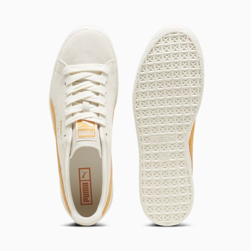 Puma | Men's Clyde OG Sneakers - Frosted Ivory-Clementine