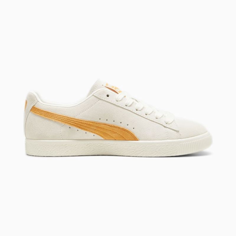 Puma | Men's Clyde OG Sneakers - Frosted Ivory-Clementine