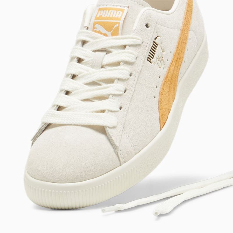 Puma | Men's Clyde OG Sneakers - Frosted Ivory-Clementine