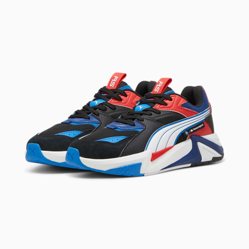 Puma | Women's BMW M Motorsport RS-Puls Sneakers - Black-Cool Cobalt-Pop Red