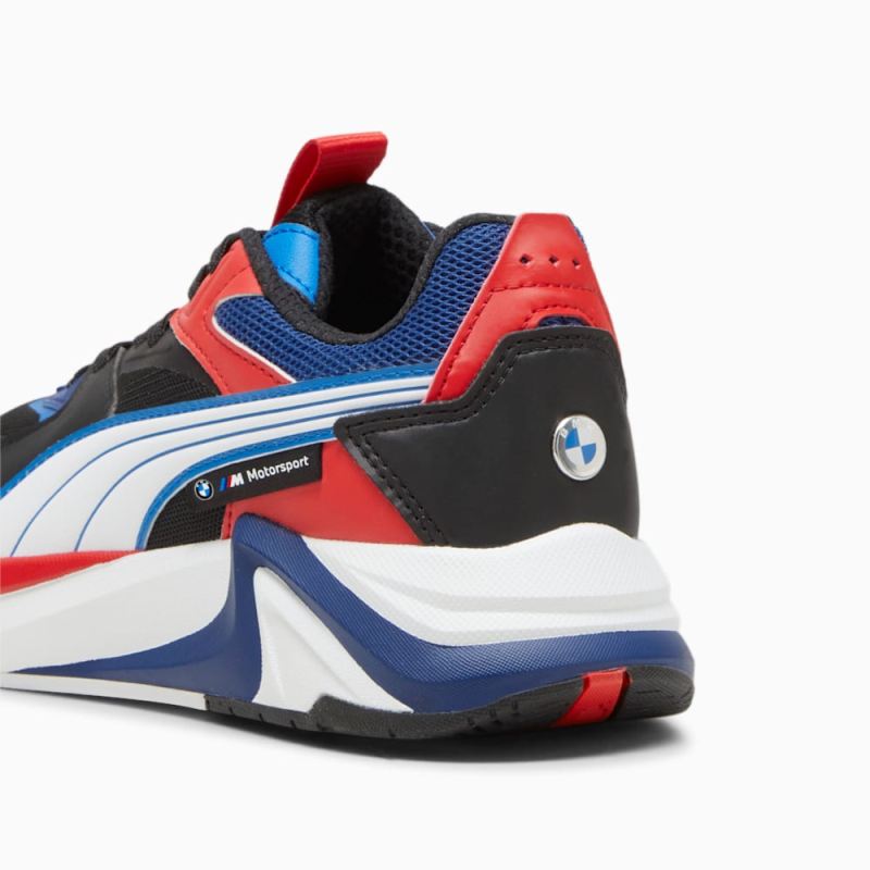 Puma | Women's BMW M Motorsport RS-Puls Sneakers - Black-Cool Cobalt-Pop Red