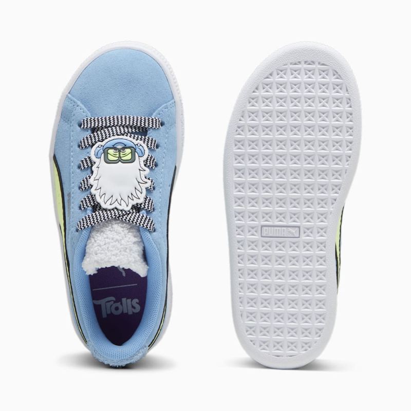 Puma | Girls Puma | Girls x TROLLS Suede Little Kids Sneakers - Team Light Blue-Fizzy Light