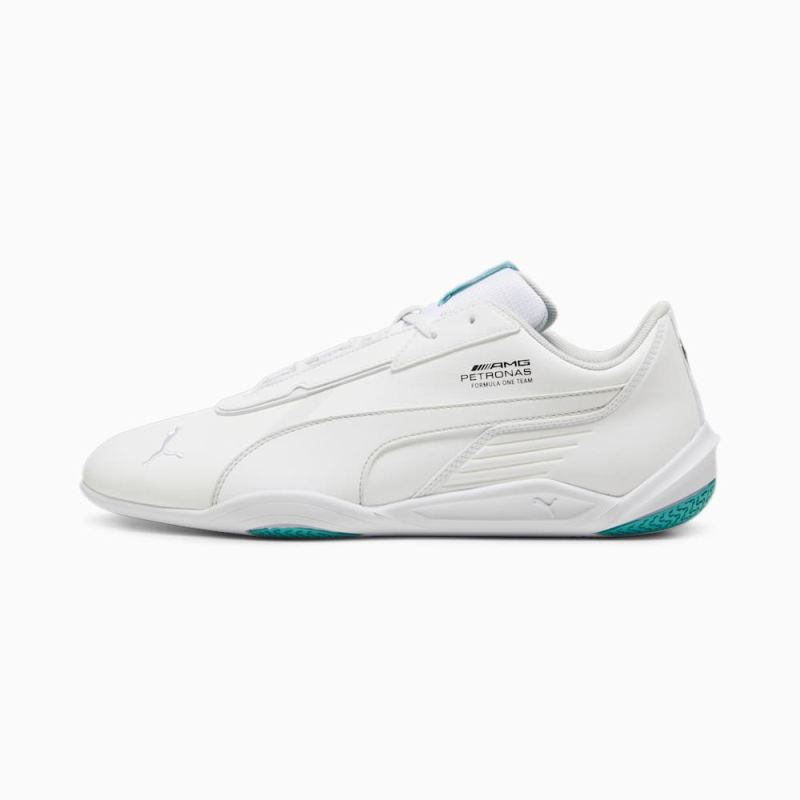 Puma | Men's Mercedes AMG-Petronas F1 R-Cat Machina Unisex Shoes - White-Sheen Green