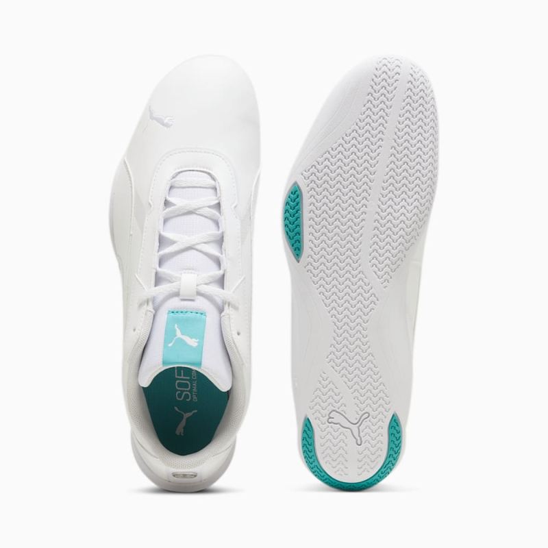 Puma | Men's Mercedes AMG-Petronas F1 R-Cat Machina Unisex Shoes - White-Sheen Green