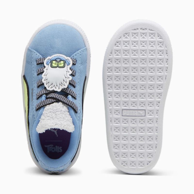 Puma | Boys Puma | Boys x TROLLS Suede Toddlers Sneakers - Team Light Blue-Fizzy Light