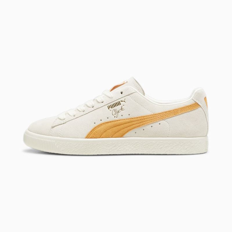 Puma | Men's Clyde OG Sneakers - Frosted Ivory-Clementine