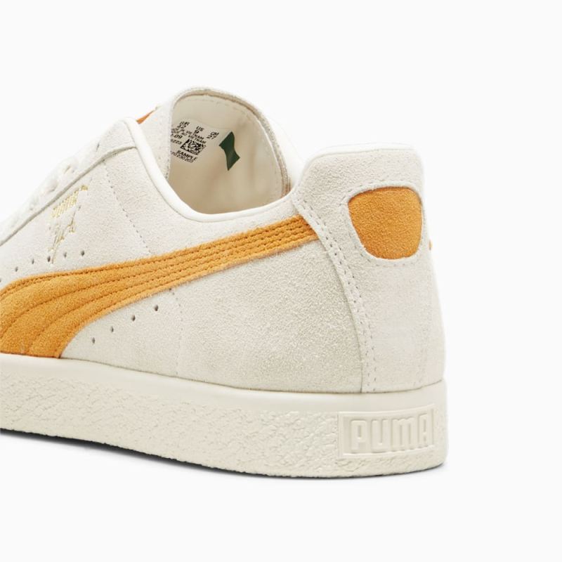 Puma | Men's Clyde OG Sneakers - Frosted Ivory-Clementine