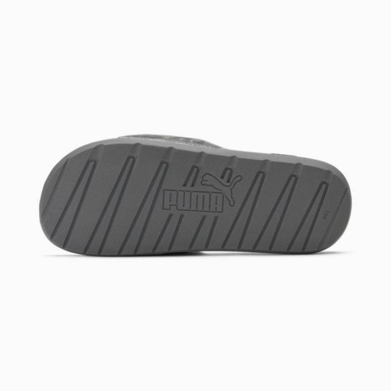 Puma | Men's Cool Cat 2.0 Camo Slides - Black-Asphalt-Flat Medium Gray-QUIET SHADE