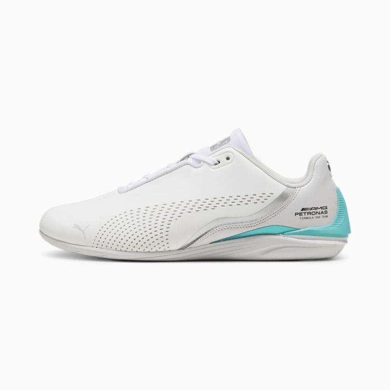 Puma | Men's Mercedes-AMG Petronas Formula 1 Drift Cat Decima Motorsport Sneakers - White-Sheen Green - Click Image to Close