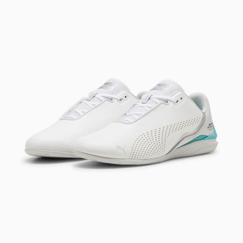 Puma | Men's Mercedes-AMG Petronas Formula 1 Drift Cat Decima Motorsport Sneakers - White-Sheen Green