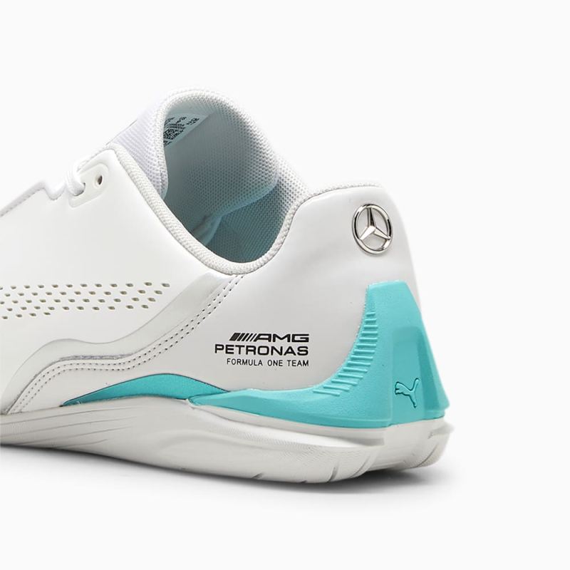 Puma | Men's Mercedes-AMG Petronas Formula 1 Drift Cat Decima Motorsport Sneakers - White-Sheen Green