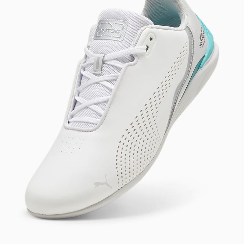 Puma | Men's Mercedes-AMG Petronas Formula 1 Drift Cat Decima Motorsport Sneakers - White-Sheen Green