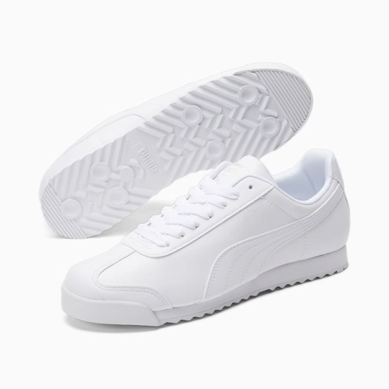 Puma | Men's Roma Basic Sneakers - white-light gray