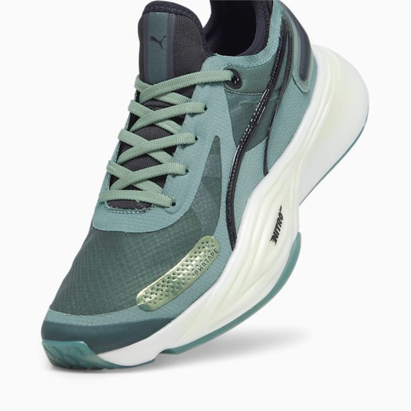 Puma | Men's PWR NITRO Squared Training Shoes - Eucalyptus-Black