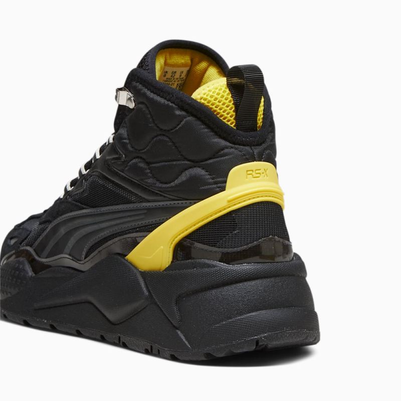 Puma | Men's Scuderia Ferrari RS-X Mid Sneakers - Black-Speed Yellow