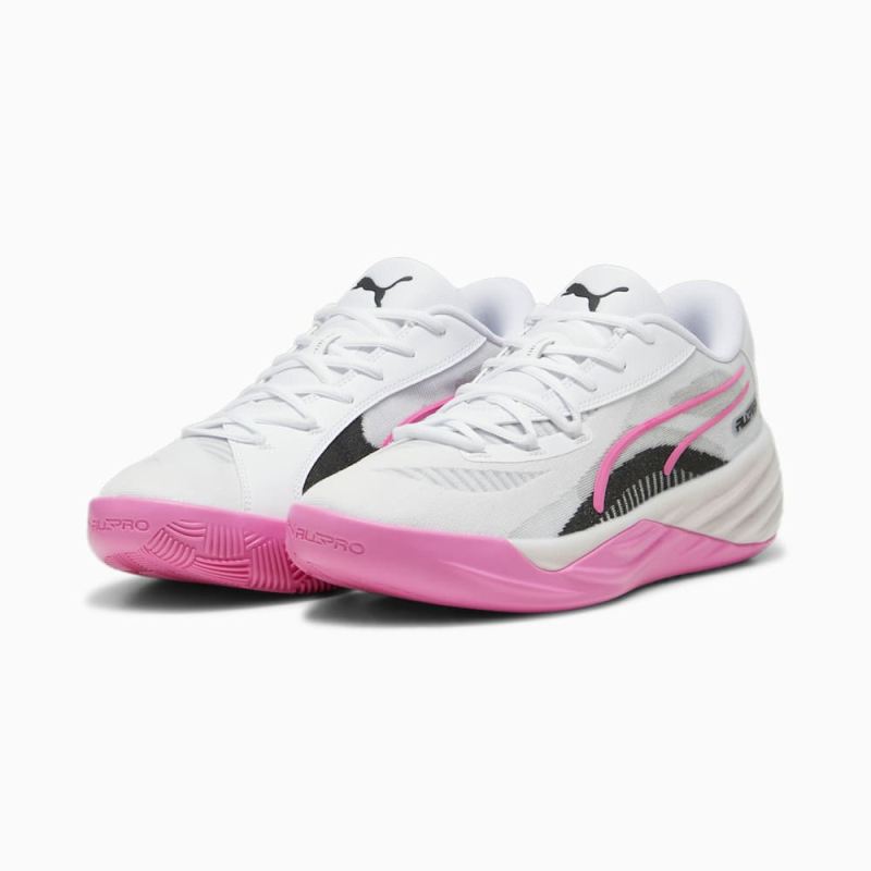 Puma | Men's All Pro NITRO Basketball Shoes - Poison Pink-White