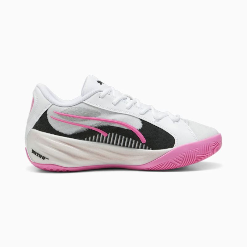 Puma | Men's All Pro NITRO Basketball Shoes - Poison Pink-White