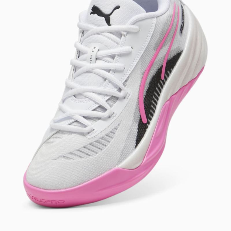 Puma | Men's All Pro NITRO Basketball Shoes - Poison Pink-White