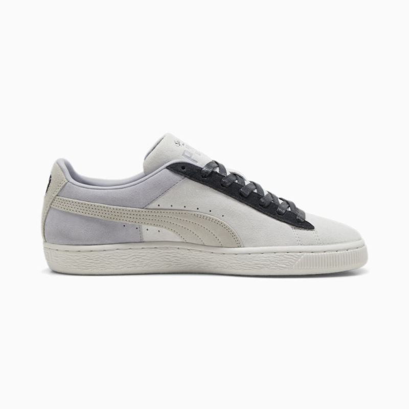 Puma | Men's Suede Iconix Summer Sneakers - Silver Mist-Black